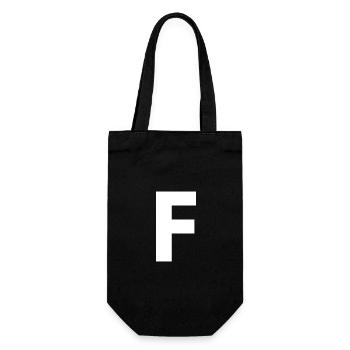 F - Gift Bag for Bottles - black - Front