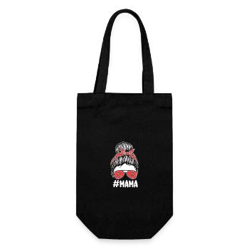 Joueur de hockey sur gazon maman maman hockey sur gazon - Sac à bouteille - noir - Devant