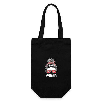 Badminton Mom Mom Badminton - Gift Bag for Bottles - black - Front