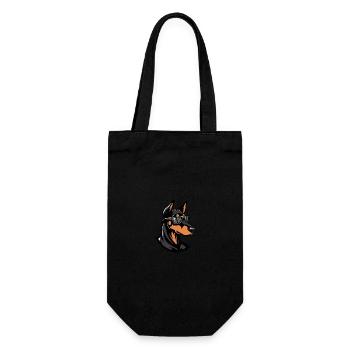 Doberman chien animal cool - Sac à bouteille - noir - Devant
