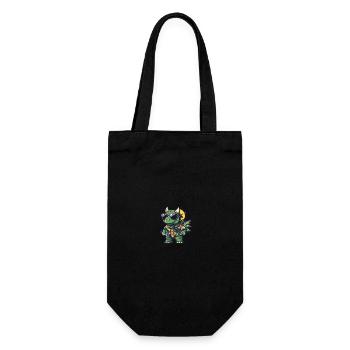 Dinosaure tricératops été - Sac à bouteille - noir - Devant