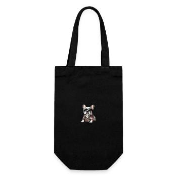Buldog Français Chien Été - Sac à bouteille - noir - Devant
