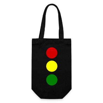 Ampel - Geschenkbeutel für Flaschen - Schwarz - Vorne