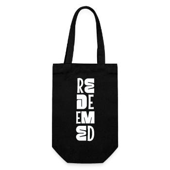 Be still and know Psalm 46:10 Christian Faith - Gift Bag for Bottles - black - Front