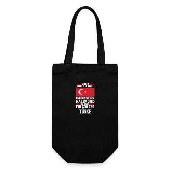 Türken Türkisch Türkei - Geschenkbeutel für Flaschen - Schwarz - Vorne