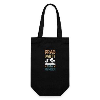 Prag Party Crew - Geschenkbeutel für Flaschen - Schwarz - Vorne