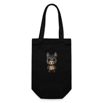 Donkey Halloween Zombie - Gift Bag for Bottles - black - Front