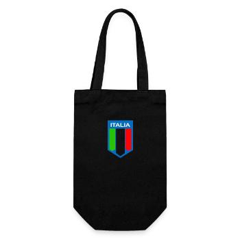 Hinweis Italia - Geschenkbeutel für Flaschen - Schwarz - Vorne