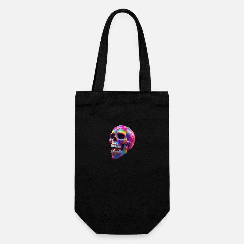 Skull - Gift Bag for Bottles - black