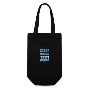 with 1951 - Gift Bag for Bottles - black - Front