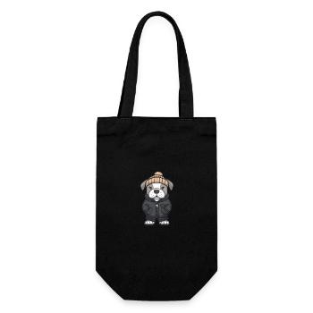 Dogo Argentino Dog Stylish - Gift Bag for Bottles - black - Front