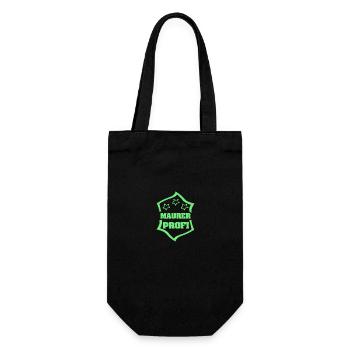 Occupation: Bricklayer - Gift Bag for Bottles - black - Front