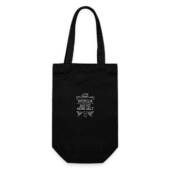 Maiden name Rebecca - Gift Bag for Bottles - black - Front
