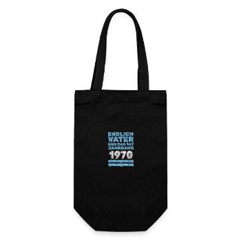 with 1970 - Gift Bag for Bottles - black - Front