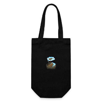 Kiwi oiseau rêvant - Sac à bouteille - noir - Devant
