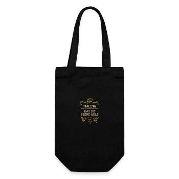 Nom de jeune fille Malina - Sac à bouteille - noir - Devant