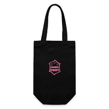 Occupation: Gamer - Gift Bag for Bottles - black - Front