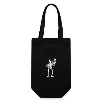 Horn player French horn - Gift Bag for Bottles - black - Front