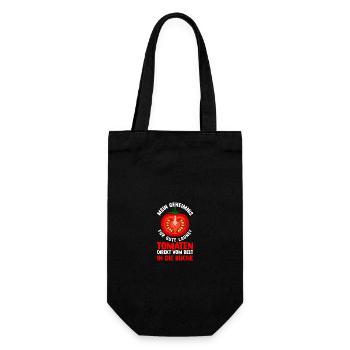 Gärtner Tomate Bauer Garten - Geschenkbeutel für Flaschen - Schwarz - Vorne