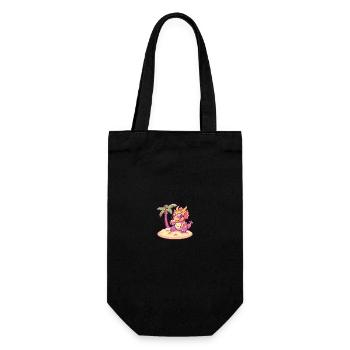Dinosaure tricératops été - Sac à bouteille - noir - Devant