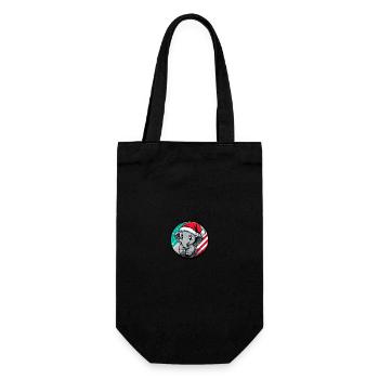 Éléphant Noël Noël - Sac à bouteille - noir - Devant