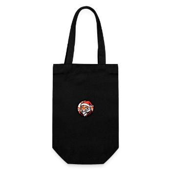 Tiger Weihnachten Christmas - Gift Bag for Bottles - black - Front