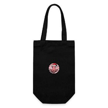 Octopus Christmas Christmas - Gift Bag for Bottles - black - Front