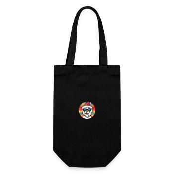 West Highland Terrier Dog Christmas Cool - Gift Bag for Bottles - black - Front