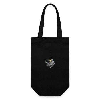Couronne de tête de rhinocéros - Sac à bouteille - noir - Devant