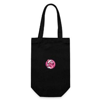 Flamingo Weihnachten Christmas - Gift Bag for Bottles - black - Front