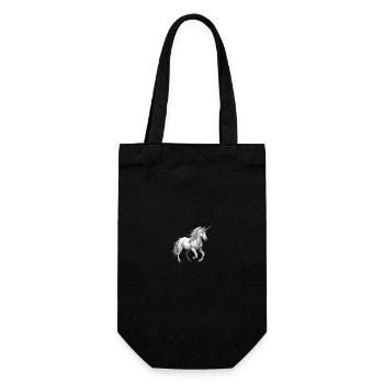 Bête licorne - Sac à bouteille - noir - Devant
