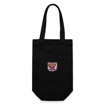 Golden Retriever Chien Tête Portrait Coloré - Sac à bouteille - noir - Devant