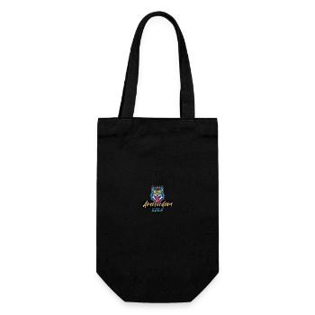 Amsterdam 2024 Party Wolf - Gift Bag for Bottles - black - Front