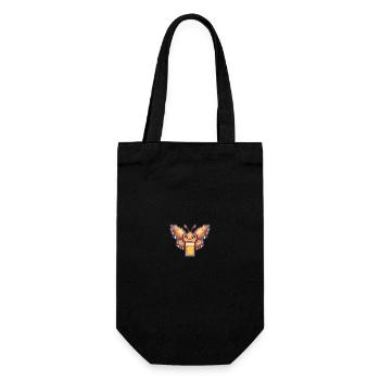 Butterfly Beer Pixel - Gift Bag for Bottles - black - Front