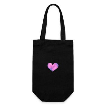 Symbole Du Coeur Amour Dans L’amour - Sac à bouteille - noir - Devant