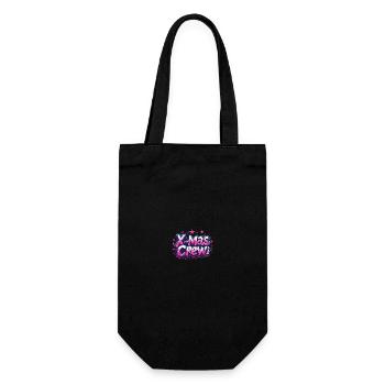 Christmas X-Mas Crew - Gift Bag for Bottles - black - Front