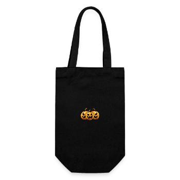 Pumpkin Halloween - Gift Bag for Bottles - black - Front