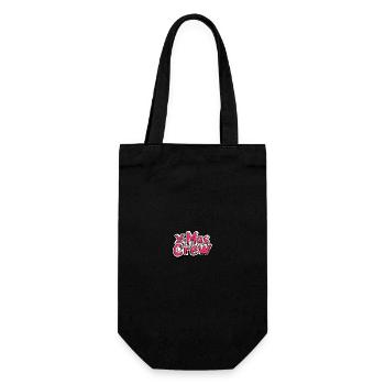 X-Mas Crew Weihnachtlich - Geschenkbeutel für Flaschen - Schwarz - Vorne