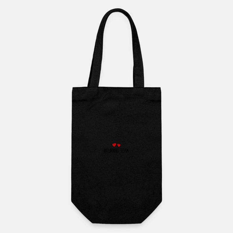 Cœur de l’équipe de course - Sac à bouteille - noir