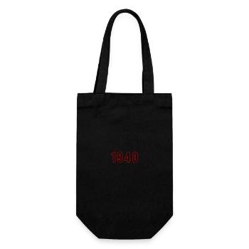 1940 Year Number - Gift Bag for Bottles - black - Front