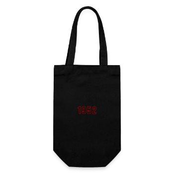1952 Jahr Zahl - Geschenkbeutel für Flaschen - Schwarz - Vorne