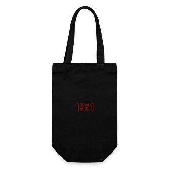 1951 Year Number - Gift Bag for Bottles - black - Front