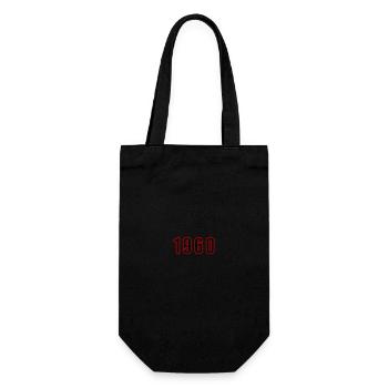 1960 Year Number - Gift Bag for Bottles - black - Front
