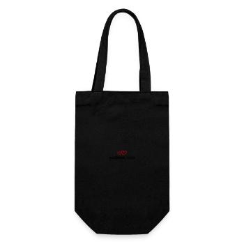 Wedding Team Heart - Gift Bag for Bottles - black - Front