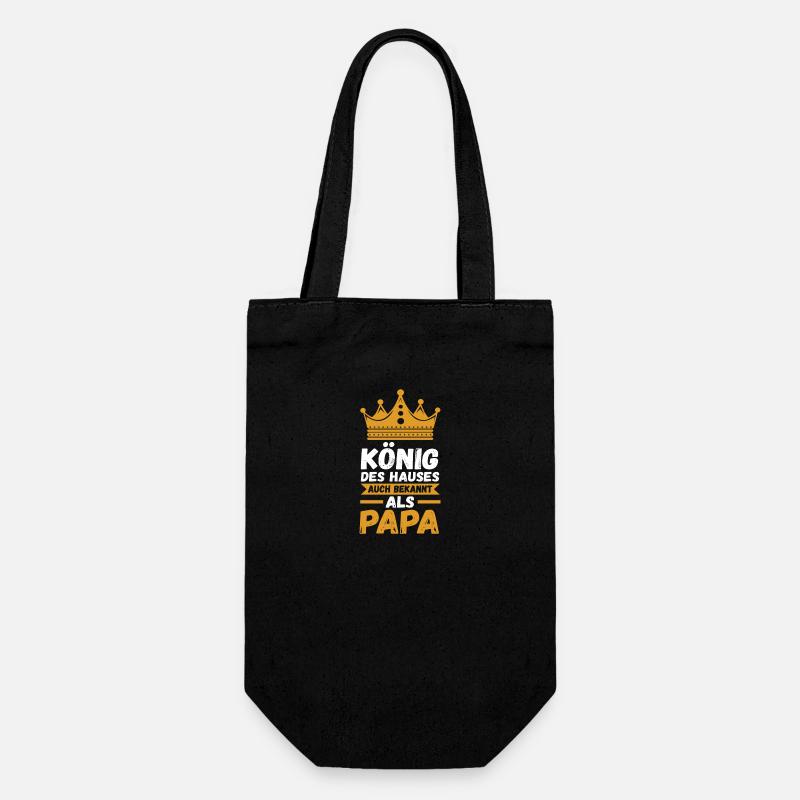 Father Dad - Gift Bag for Bottles - black