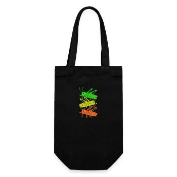 Grasshopper - Gift Bag for Bottles - black - Front