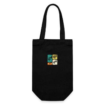Horn player French horn - Gift Bag for Bottles - black - Front