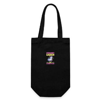 Daycare Leavers School Enrollment Unicorn Schoolchild - Gift Bag for Bottles - black - Front