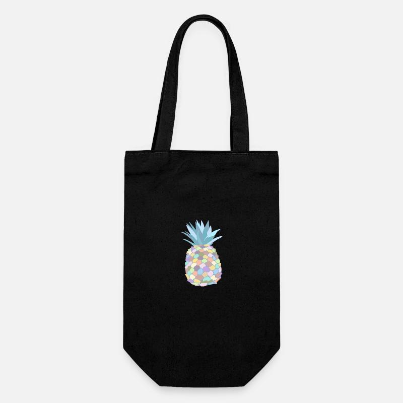 Ananas aux couleurs pastels - Sac à bouteille - noir