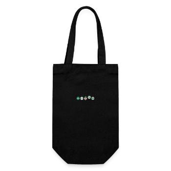 Weihnachtskugelset 2 - Geschenkbeutel für Flaschen - Schwarz - Vorne